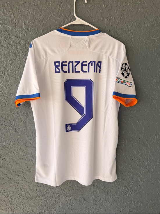 adidas Other - Benzema Real Madrid 2022 Final White Soccer Jersey Men
